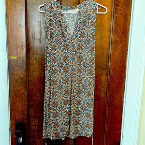 Loft lightweight summer dress with waist tie